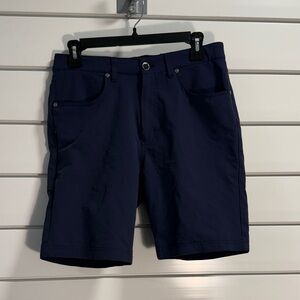 Classic Navy Flat Front Men's Shorts